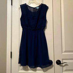 Blue mini dress